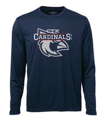 Adult Moisture Wicking Long Sleeve Shirt