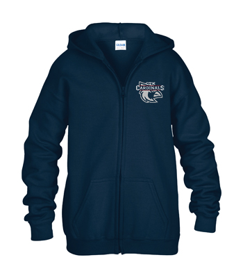 Youth Full Zip Hooded Sweatshirt