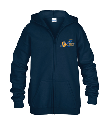 Youth Full Zip Hooded Sweatshirt