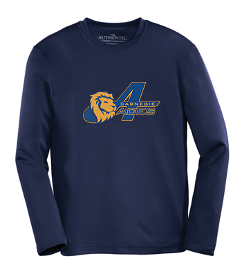 Youth Moisture Wicking Long Sleeve Shirt - Image 2